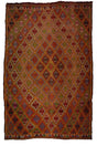 Kulu / 5x8 Vintage Oriental Turkish Kilim Rug Front Side