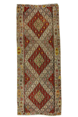 Vintage Oriental Area Kilim Rug