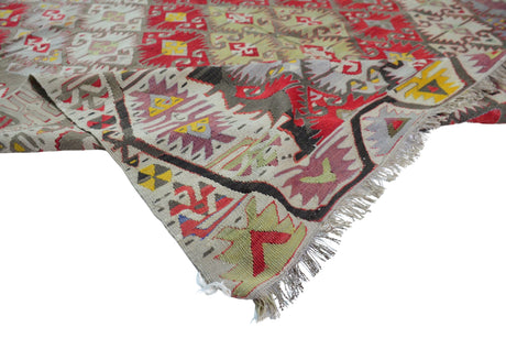 Alayhanı / 5x12 Vintage Oriental Area Kilim Rug Texture