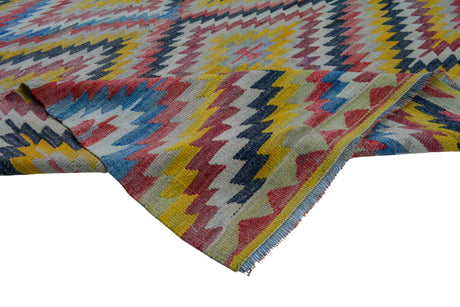 Altıeylul / 5x10 Vintage Wool Oriental Kilim Texture