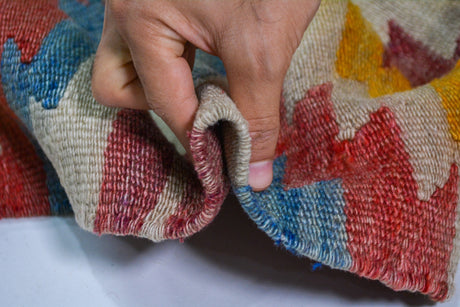 Altıeylul / 5x10 Vintage Wool Oriental Kilim Thickness