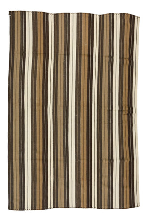 Vintage Striped Bohemian Kilim Rug