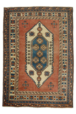 Vintage Pink Turkish Area Rug