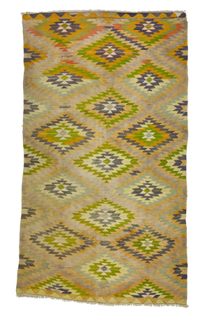 Muted Vintage Handmade Area Rug
