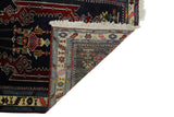 Borukkuyu / 4x13 Blue Vintage Tribal Rug Runner Back Side