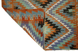 Bozlar / 5x10 Vintage Boho Oriental Kilim Rug Back Side