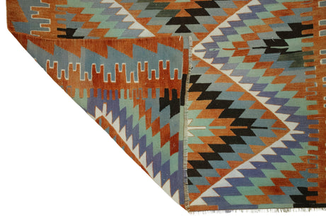 Bozlar / 5x10 Vintage Boho Oriental Kilim Rug Back Side