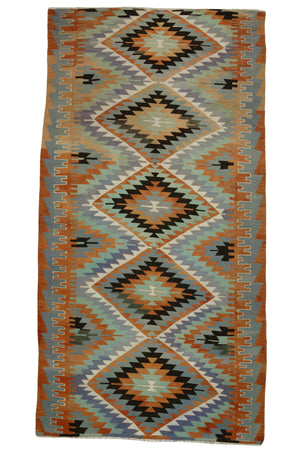 Vintage Boho Oriental Kilim Rug