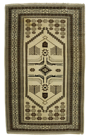 Neutral Vintage Oriental Rug