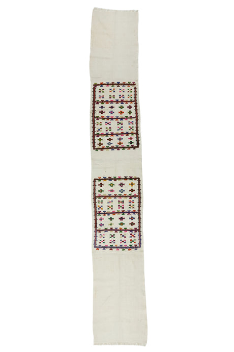 Ekeciktol / 2x10 Beige Bohemian Kilim Runner Front Side