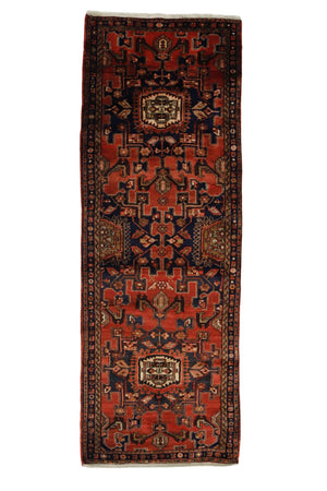 Vintage Oriental Wool Rug Runner