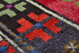 Erdek / 4x7 Red Anatolian Wool Rug Detail