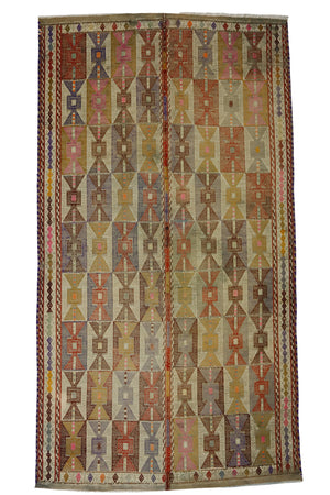 Vintage Tribal Kilim Rug