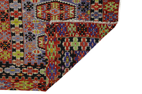 Eskisaray / 5x10 Vintage Oriental Wool Kilim Rug Back Side