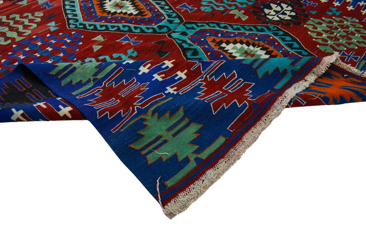 Esme / 6x11 Wool Oriental Kilim Rug Texture