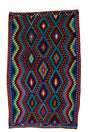 Faralya /5x8 Multi-Color Boho Handmade Kilim Rug Front Side