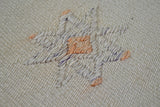 Farsak / 3x20 Striped Vintage Wool Kilim Runner Detail