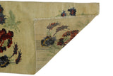 Gülbahar / 2x9 Vintage Wool Floral Rug Runner Back Side