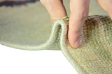 Gülbahar / 2x9 Vintage Wool Floral Rug Runner Thickness