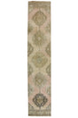 Hamidiye / 2x13 Pastel Pink Vintage Rug Runner Front Side