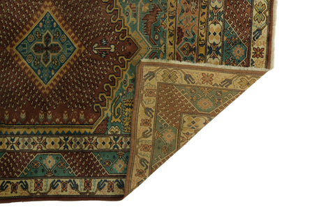 Hayalli / 5x8 Vintage Oriental Wool Area Rug Back Side