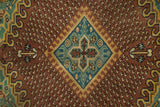 Hayalli / 5x8 Vintage Oriental Wool Area Rug Close Up