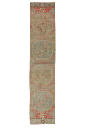 Pastel Pink Oriental Rug Runner