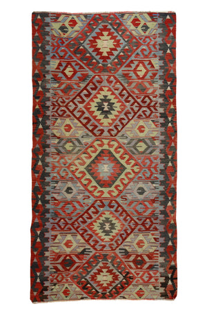 Vintage Rustic Southwestern Kilim Rug