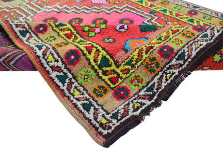 Huzistan / 3x7 Multi-color Bohemian Vintage Area Rug Texture