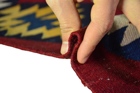 Kırka / 5x9 Rustic Vintage Turkish Kilim Rug Thickness