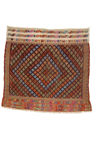 Rustic Old Handmade Kilim Rug