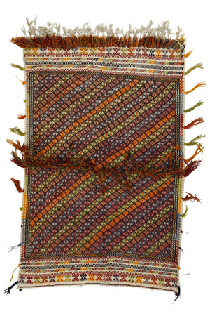 Oriental Vintage Boho Kilim Rug