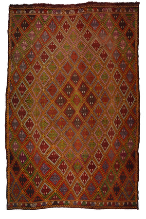 Vintage Oriental Turkish Kilim Rug
