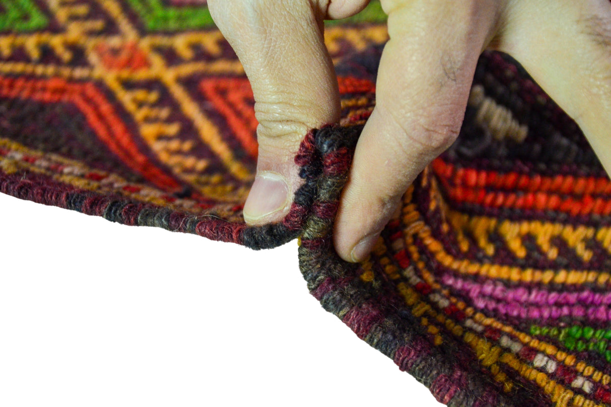 Kulu / 5x8 Vintage Oriental Turkish Kilim Rug Thickness