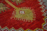 Menderes / 5x9 Antique Red Turkish Rug Detail