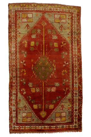 Antique Red Turkish Rug