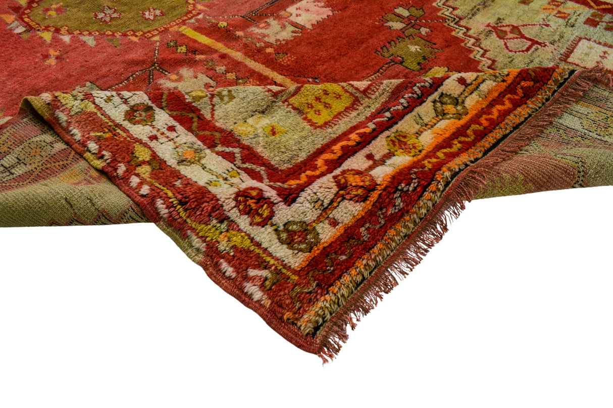 Menderes / 5x9 Antique Red Turkish Rug Texture