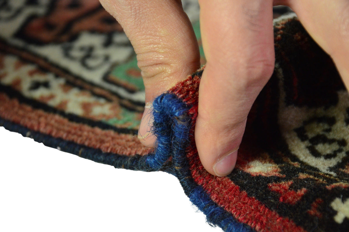 Mutlu / 2x3 Vintage Wool Prayer Rug Thickness