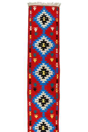 Red Vintage Wool Kilim Runner