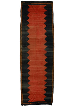 Vintage Wool Turkish Kilim Runner Rug