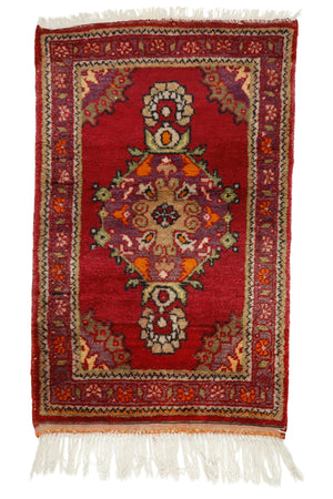 Red Bohemian Turkish Rug
