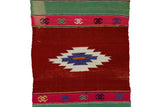 Savastepe / 1x9 Vintage Striped Hallway Runner Close Up