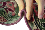 Senirkent / 3x8 Vintage Oriental Wool Area Rug Thickness