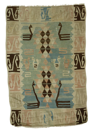 Tribal Vintage Boho Kilim Rug