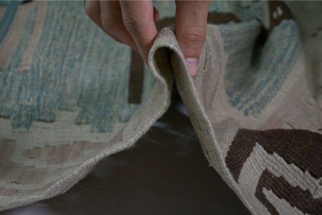 Sivaslı / 3x5 Tribal Vintage Boho Kilim Rug Thickness