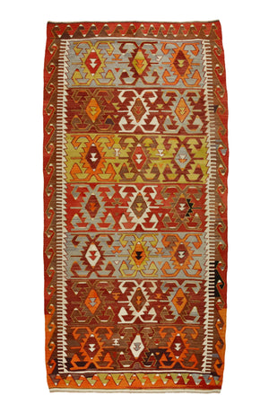 Vintage Oriental Wool Kilim Rug