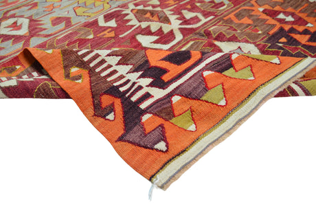 Toprakvadi / 5x10 Vintage Oriental Wool Kilim Rug Texture