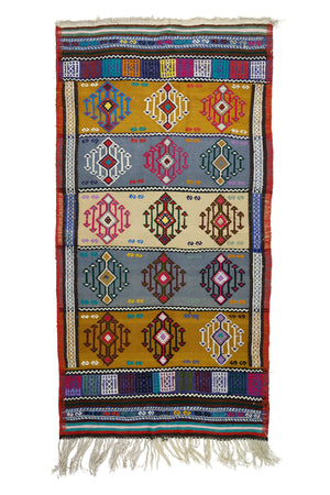 Vintage Handmade Tribal Kilim Rug