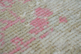 Ugurlu / 2x11 Vintage Handmade Pastel Rug Runner Detail