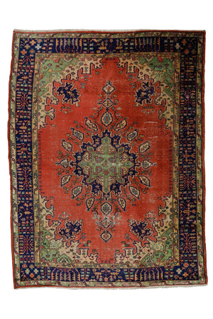 Red Vintage Oriental Area Rug